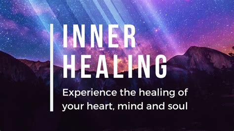 Recognizing the Necessity for Inner Healing