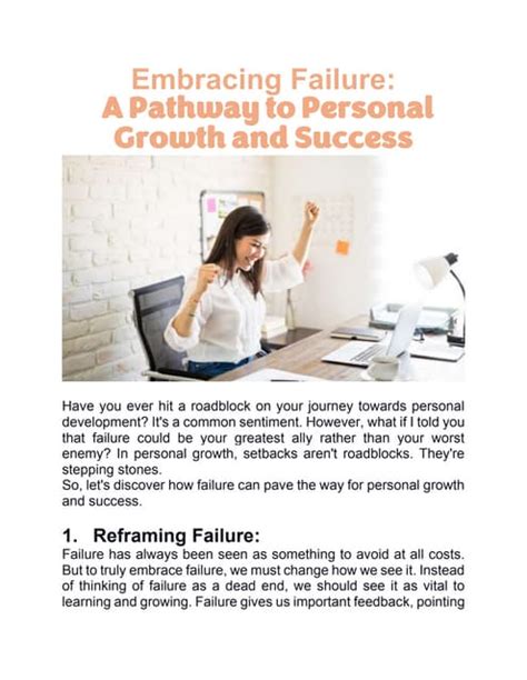 Reflecting on failure: A pathway to personal growth