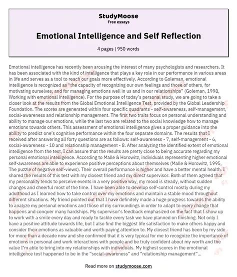 Reflection on Personal Experiences and Emotions