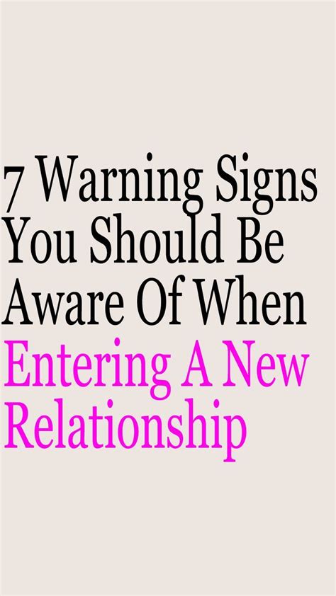 Relationship Warning Signs to Be Aware Of