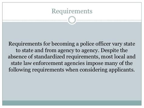 Requirements and Qualifications for Careers in Law Enforcement