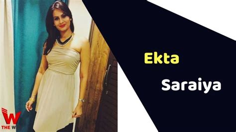 Rising Star: Ekta Saraiya Shining Bright in Entertainment Industry