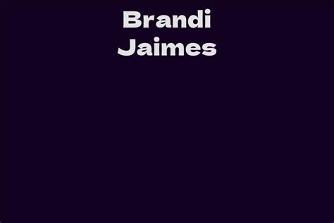 Rising Star in the Fashion Industry: Brandi Jaimes