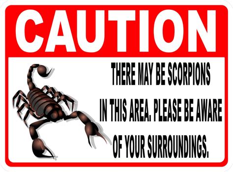 Scorpion as a Sign of Caution