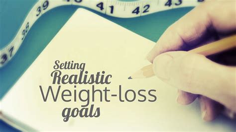 Setting Attainable Weight Loss Goals