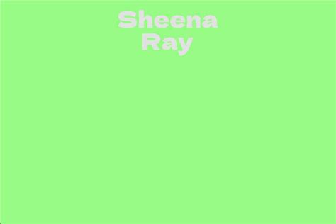 Sheena Ray: A Rising Star in the Music Industry