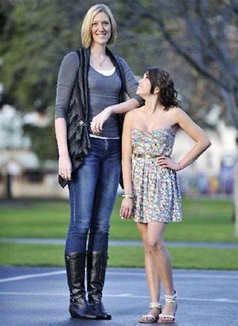 Standing Tall with Her Impressive Height and Figure