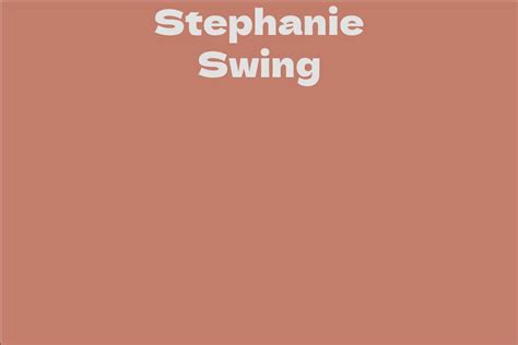 Stephanie Swing's Financial Success