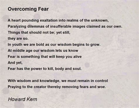 Surmounting Peril: Conquering Fear and Embracing Freedom