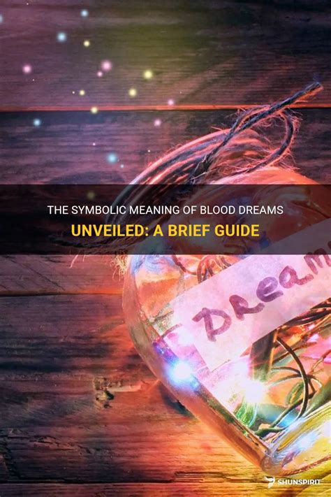 Symbolic Interpretation of Blood in Dreams