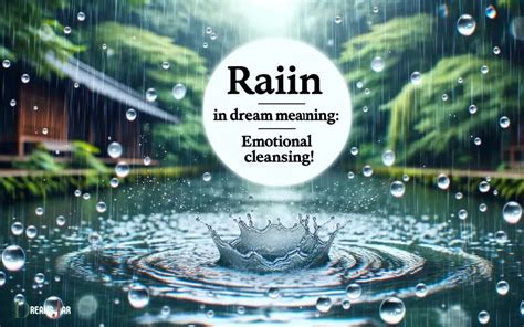 Symbolic Meanings of Rainwater in Dreams