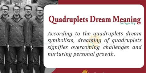 Symbolic Significance of Quadruplets in Dream Imagery