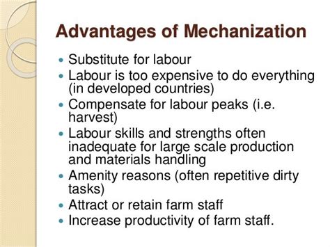 The Advantages and Disadvantages of Mechanized Agriculture