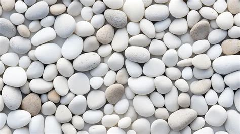 The Allure of White Pebbles: A Visual Delight