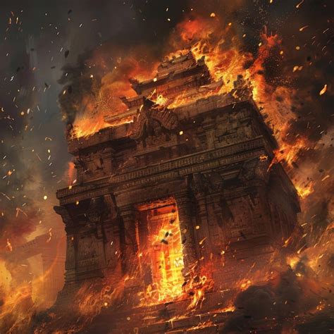 The Deeper Meaning Behind Dreams of a Temple Engulfed in Flames