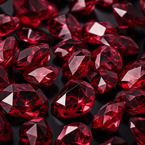 The Enigmatic Allure of Crimson Gemstones