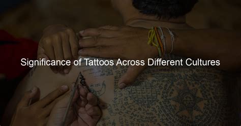 The Evolution of Tattoo Dreams Across Different Cultures