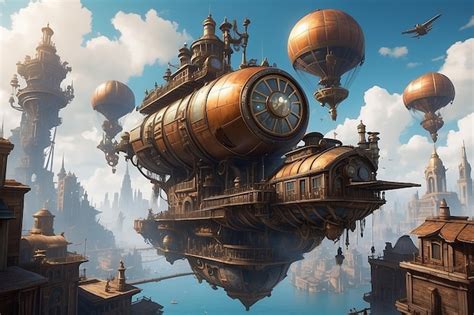 The Fascinating Marvels of Steampunk Airships