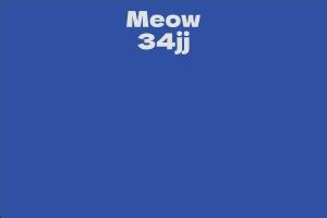 The Financial Aspect: Unveiling Meow 34jj's Wealth