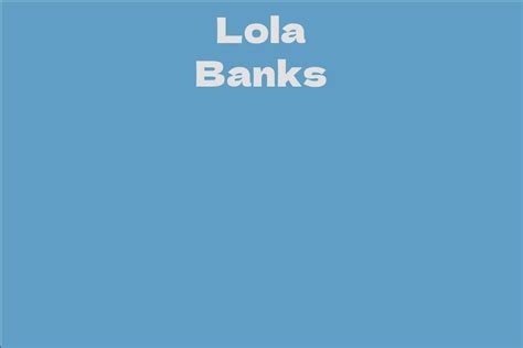 The Future Shines Bright for Lola Banks' Career
