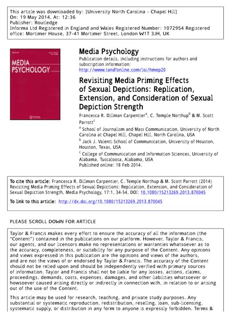 The Impact of Media and Culture on the Depiction of Sexual Dreams