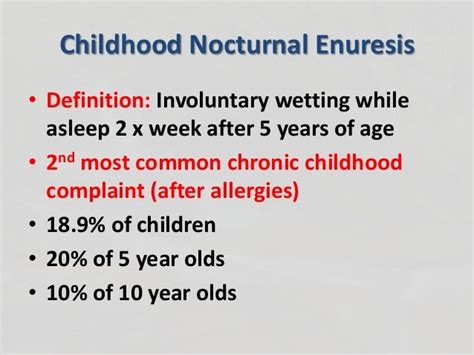 The Impact of Nocturnal Enuresis Nightmares on Psychological Well-being