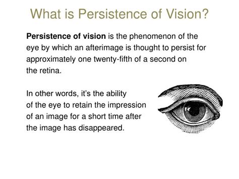 The Importance of Persistent Vision