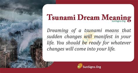 The Influence and Symbolism of Tsunami Surges in Dreams