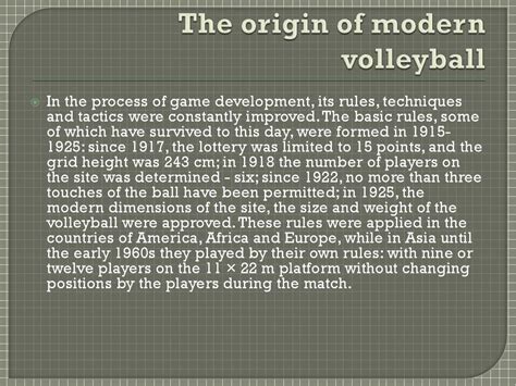 The Journey of Volleyball: From Origins to Modern Game