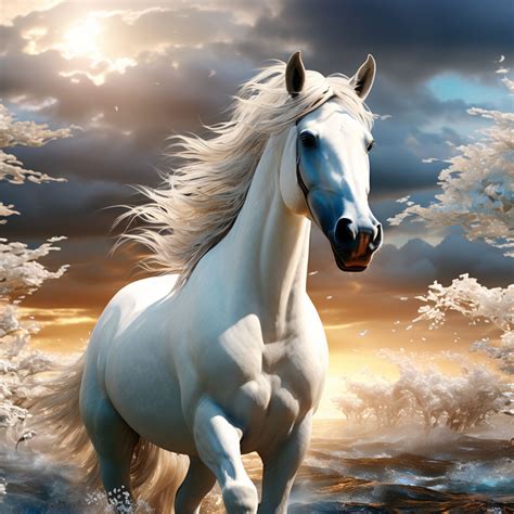 The Liberating Spirit of the Majestic White Steed