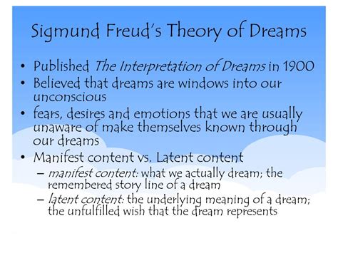 The Linguistic Analysis of Dreams