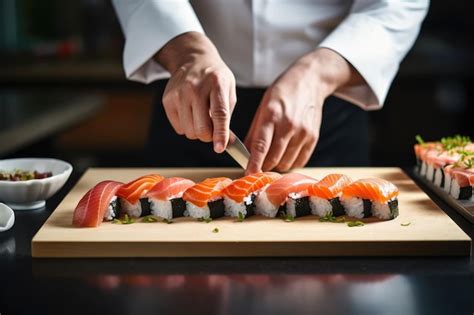 The Mastery of Crafting Sushi with Pristine Salmon