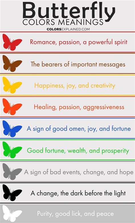 The Meaning Behind Colors in the Symbolism of Butterflies