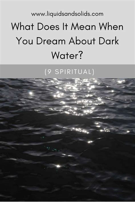 The Meaning Behind Disturbed Water Dreams