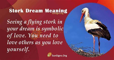 The Meaning of the Stork in Dreams