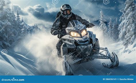 The Perfect Adventure for Adrenaline Junkies: Speeding Through a Winter Paradise on a Snowmobile