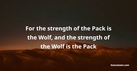 The Power of Wolf Packs: Lessons in Unity and Strength