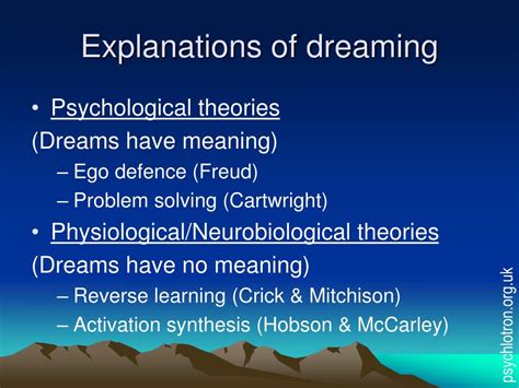 The Psychological Explanation of Pursuit Dreams