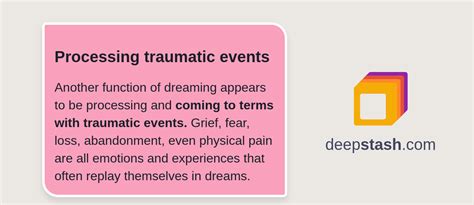 The Role of Insect-Infested Dreams in Processing Emotional Experiences and Traumatic Events