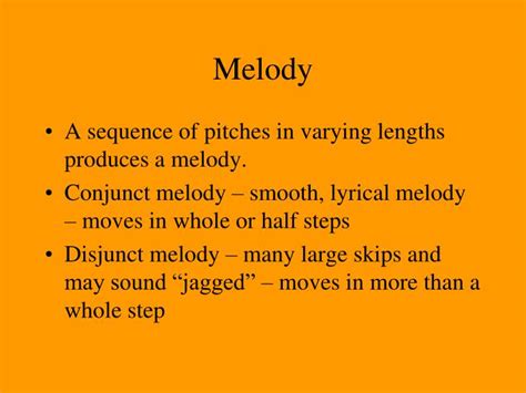 The Secret Significance of Melodic Dreams