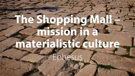 The Shopping Mall as a Representation of Materialistic Culture