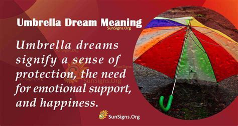 The Significance and Interpretation of the Dream About Receiving an Umbrella