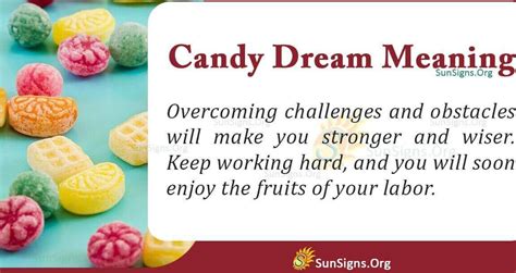 The Significance of Candy in Dreams