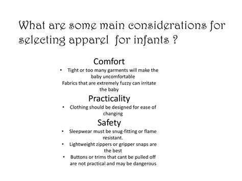 The Significance of Fabric and Comfort when Selecting Attire for Infants