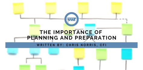 The Significance of Planning and Preparation