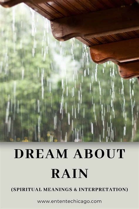 The Significance of Rain in Decoding Dream Messages