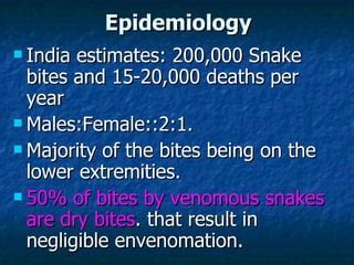 The Significance of Snake Attack on the Lower Extremity