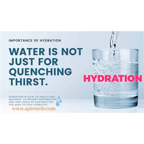 The Significance of Staying Hydrated