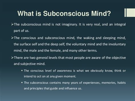 The Significance of Subconscious Symbolism