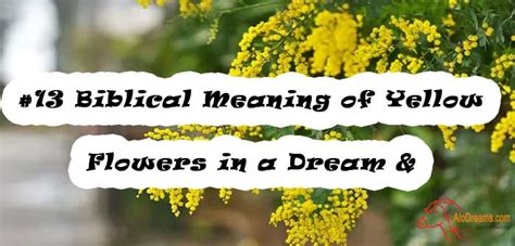 The Significance of Yellow Flowers in Dream Analysis